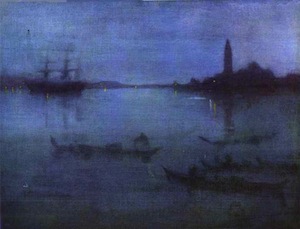 James Abott Mc Neill Whistler - Nocturne in blue and Silver